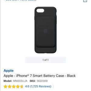 Apple iPhone 7 battery charger case